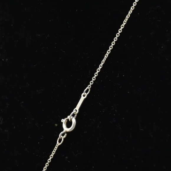 Tiffany & Co Sterling Double Loop / Infini Elsa Peretti Necklace w Box - Picture 7 of 11